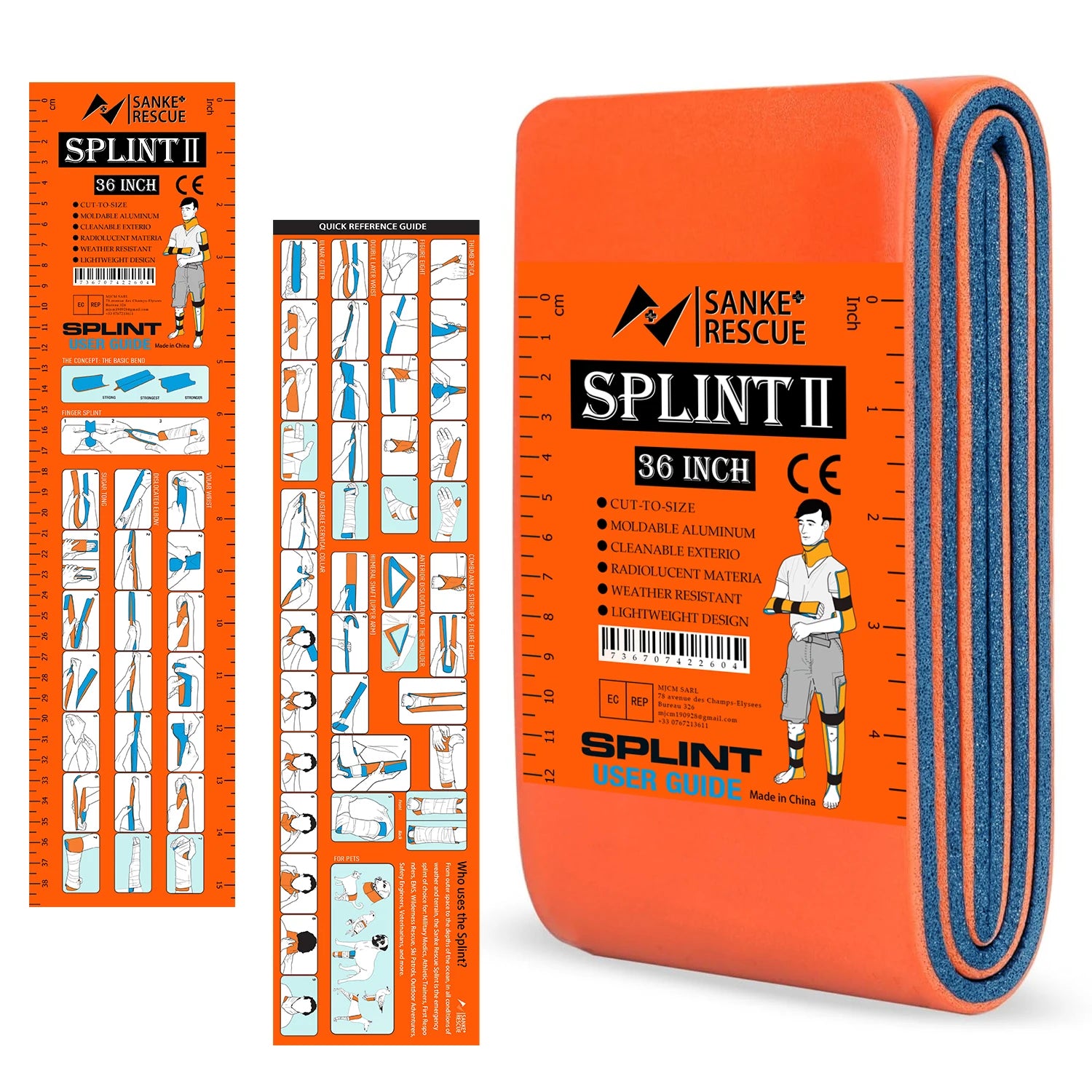 First Aid Wrist Splint Support