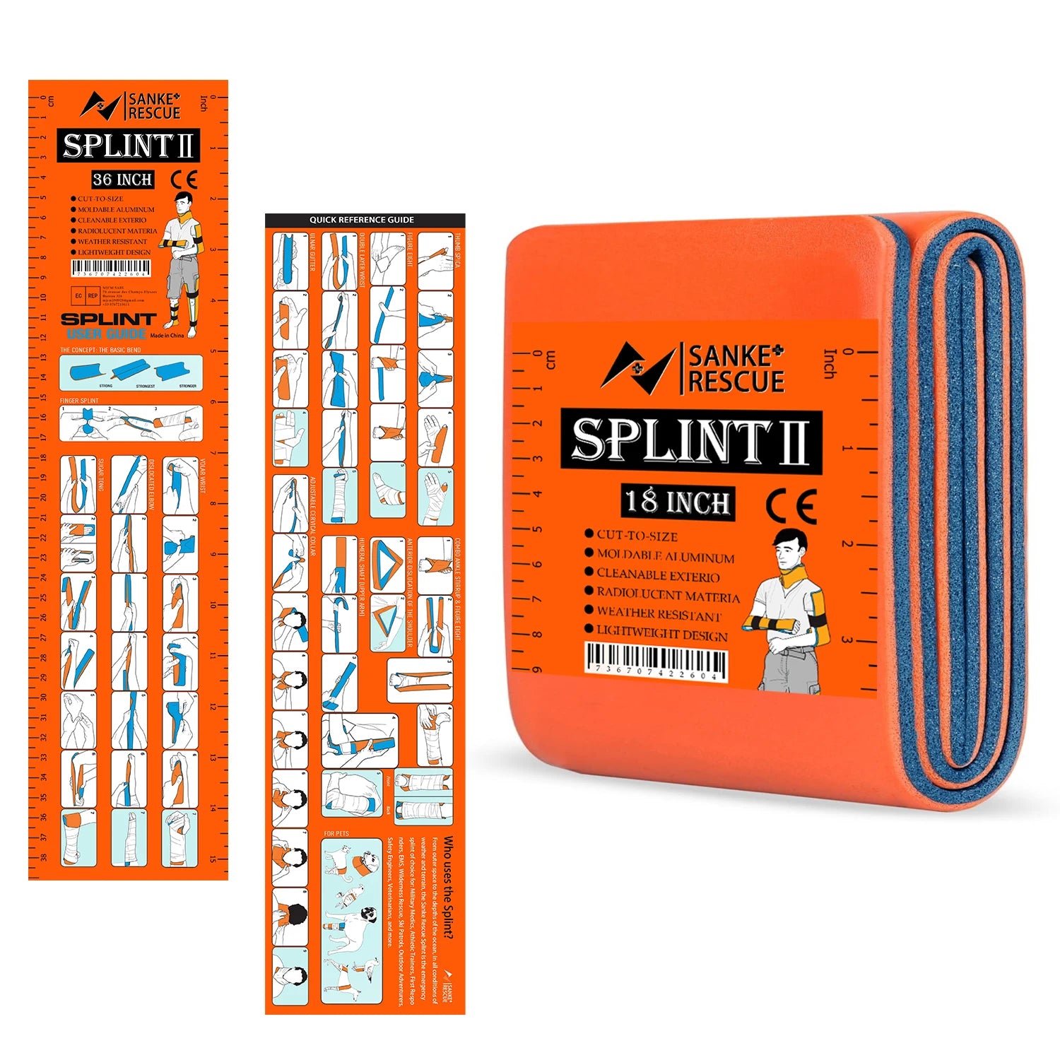 First Aid Wrist Splint Support