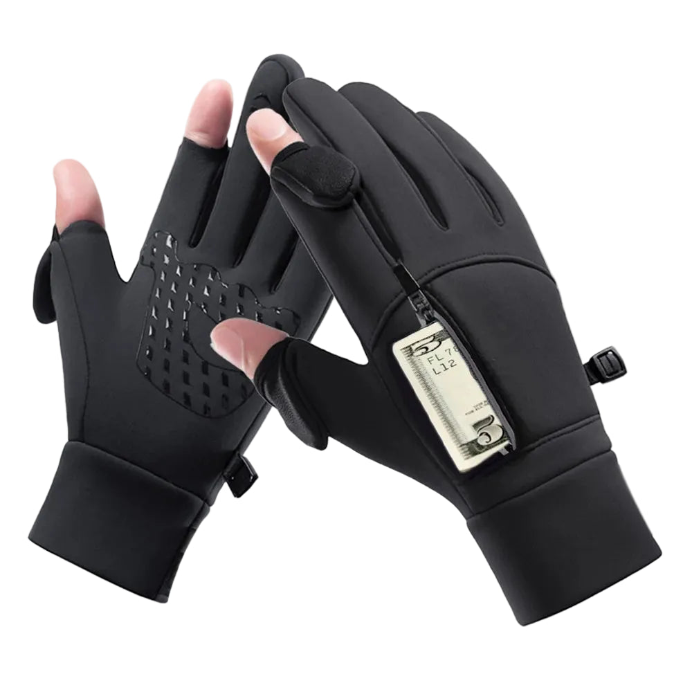 Black Warm Touch Screen Gloves