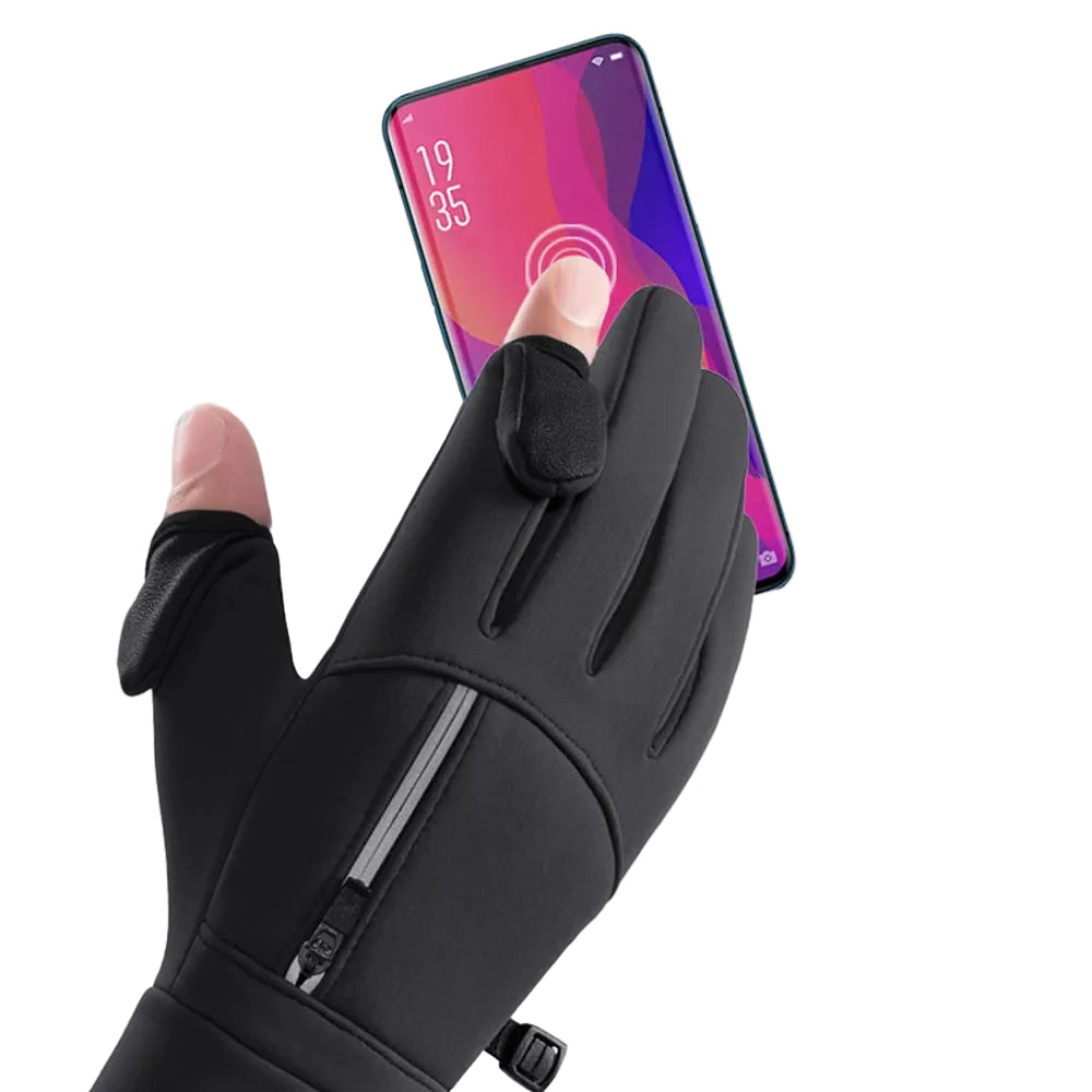 Black Warm Touch Screen Gloves